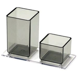 ACESSÓRIO PARA MESA ACRIM 2/1 LAPIS/CLIPS FUME (4797)