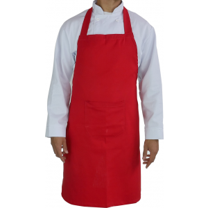 AVENTAL TECIDO PARA CHURRASQUEIRO VERMELHO