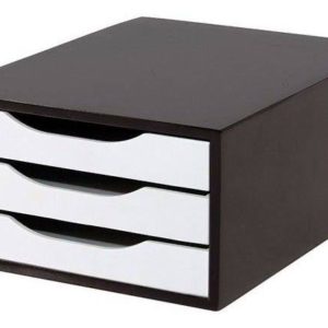 CAIXA DE ARQUIVO MADEIRA 3GAV PR/BR (51766)