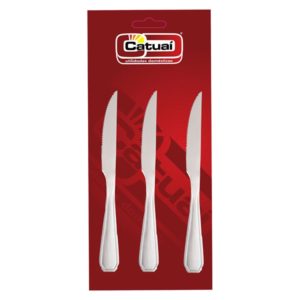 CATUAI - CONJUNTO COM3 FACAS   DE MESA EM INOX (PCT COM3) em Pedra Bela SP