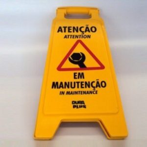 CAVALETE SINALIZAÇÃO EM MANUTENÇÃO em Pedra Bela SP