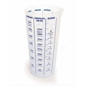 COPO TRANSPARENTE GRADUADO MEDIDOR em Pedra Bela SP