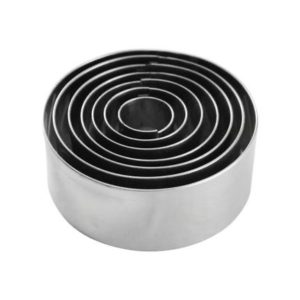 CORTADOR DE MASSA INOX *REDONDO   (JOGO 7 PECAS) em Pedra Bela SP