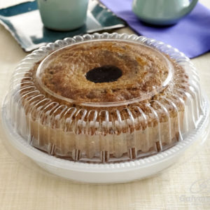 EMBALAGEM PARA BOLO G35MB Galvanotek Bolo 15cm - 0,50kg Dimensões Int: Ø148x55mm Ext: Ø181x58mm Qtd. por caixa: 100 cj. Possibilidades de uso: Bolo, Bolo Confeitado e Tortas