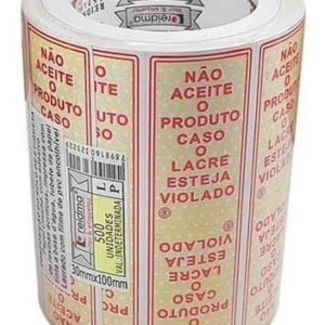 ETIQUETA LACRE DE SEGURANCA (RL C/1000)