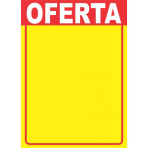 ETIQUETA PARA MARCACAO CARTAZ OFERTA MD 300X2100MM (PCT C10)