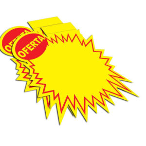 ETIQUETA PARA MARCACAO SPLASH OFERTA MD 155X135MM (PCT C10)(55549)