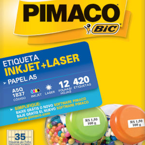 ETIQUETA PIMACO A5Q-1837 180X370 12 FOLHAS