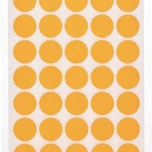 ETIQUETA REDONDA AMARELO 15MM (PCT COM210) (53313) em Pedra Bela SP