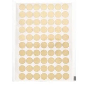 ETIQUETA REDONDA OURO    15MM (PCT COM210) (52524) em Pedra Bela SP