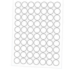 ETIQUETA REDONDA TRANS   15MM (PCT COM210) (52525) em Pedra Bela SP