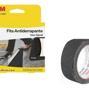 FITA ANTIDERRAP PRETA  50MM X 05M  3M em Pedra Bela SP
