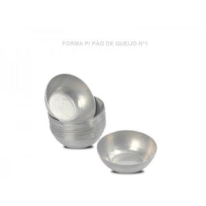 FORMA *ALUMÍNIO PÃO DE QUEIJO N°01 5,8X3,7X2,6 (PCT COM12)
