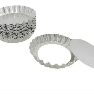 FORMA *ALUMÍNIO TORTA CRESPA FUNDO FALSO N° 6 (PCT COM12)