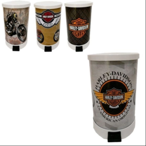 LIXEIRA DE METAL COM PEDAL MOTOS em Pedra Bela SP