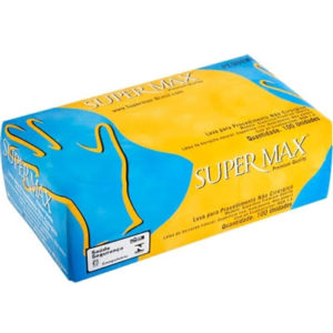 LUVA PROCED/LATEX SUPERMAX M (CX COM100) em Pedra Bela SP