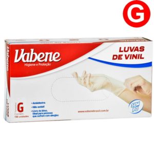 LUVA VINIL G (CX COM100) USO GERAL em Pedra Bela SP