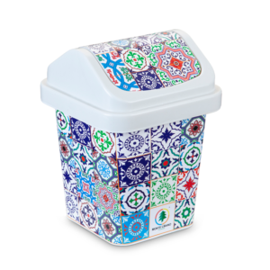 MONTE LIBANO - LIXEIRA DECORADA AZULEJOS em Pedra Bela SP