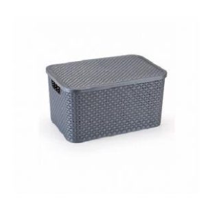 MONTE LIBANO - MICRO CAIXA RATTAN 3,5L GRAFITE em Pedra Bela SP