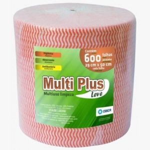 PANO PARA LIMPEZA MULTIUSO ROLO COM300M LARANJA  (600 PANOS) em Pedra Bela SP