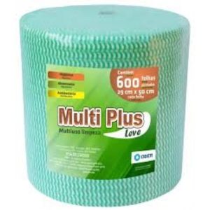 PANO PARA LIMPEZA MULTIUSO ROLO COM300M VERDE    (600 PANOS) em Pedra Bela SP