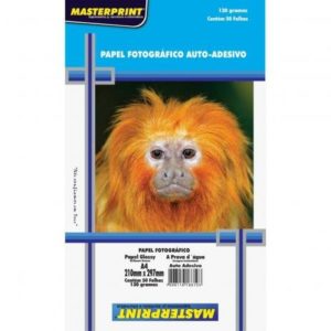 PAPEL FOTOGRAFICO INKJET A4 GLOSSY ADESIVO 130G (PCT C/50)