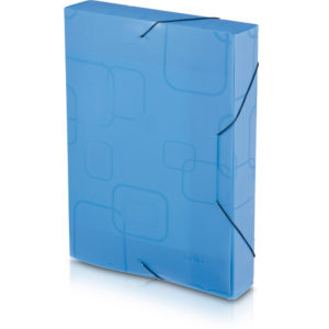 PASTA COM ABA PLÁSTICO 4CM AZUL DELLO em Pedra Bela SP