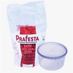 POTE COM LACRE  250 ML (PCT COM10) em Pedra Bela SP