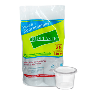 POTE REDONDO RIOPLASTIC 140 ML (PCT COM25)