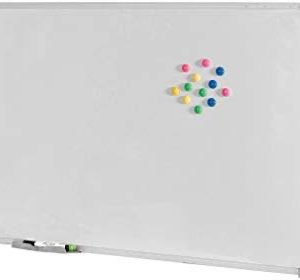 QUADRO AV MAGNETICO 090X060CM BRANCO ALUMÍNIO em Pedra Bela SP