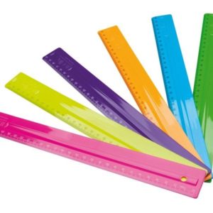 REGUA DELLO 30CM COLORIDA (46344) em Pedra Bela SP