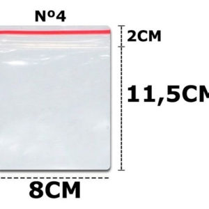 SAKKO ZIP N.04 08.5X12.0 (PCT COM100) REF:6057 em Pedra Bela SP