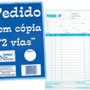 TALÃO TAMOIO PARA PEDIDO 2V 108X155 REF:1007 25X2 em Pedra Bela SP