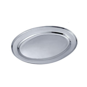 TRAVESSA RASA OVAL INOX 25CM INOX em Pedra Bela SP