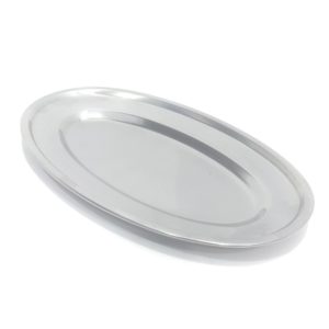TRAVESSA RASA OVAL INOX 30CM INOX em Pedra Bela SP