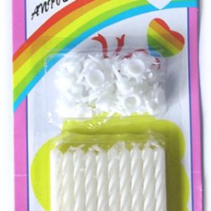 VELA paLITO BIANCO COM20 BRANCA