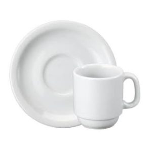 XÍCARA COM PIRES  80ML PORCELANA CAFÉ em Pedra Bela SP