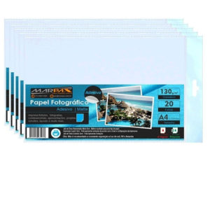 PAPEL INKJET ADESIVO A4 130G COM20F 210X297 (52130) em Pedra Bela SP